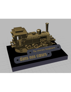 Plaque locomotive